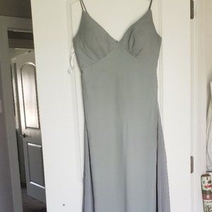 Beautiful Eucalyptus Colored Bridesmaid, Prom or Evening Dress
